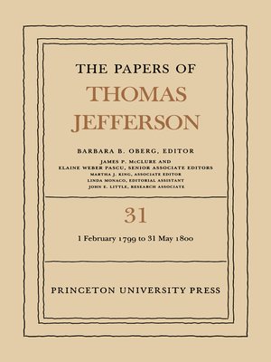 cover image of The Papers of Thomas Jefferson, Volume 31